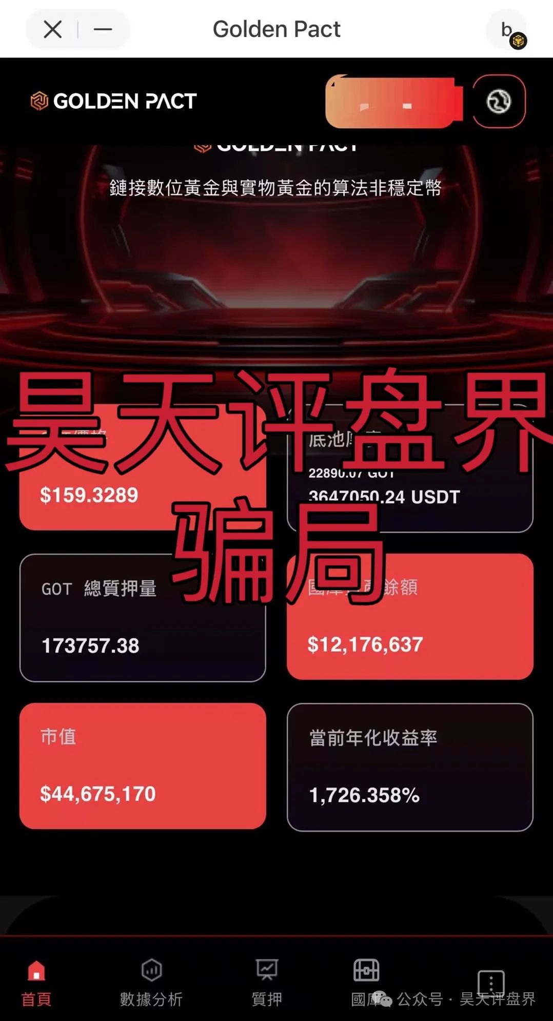 【黄金协议】Golden Pact分红类资金盘骗局，6万会员，和奥拉丁Orgin，webkey是同一个操盘手，高度预警！插图4