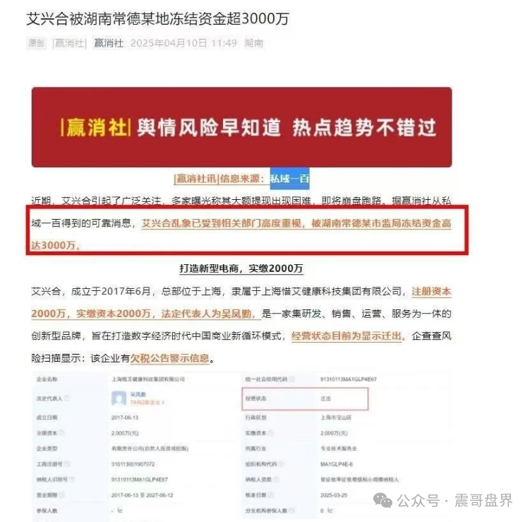 紧急预警！【艾兴合】资金盘危在旦夕，多地官媒已拉响警报插图1