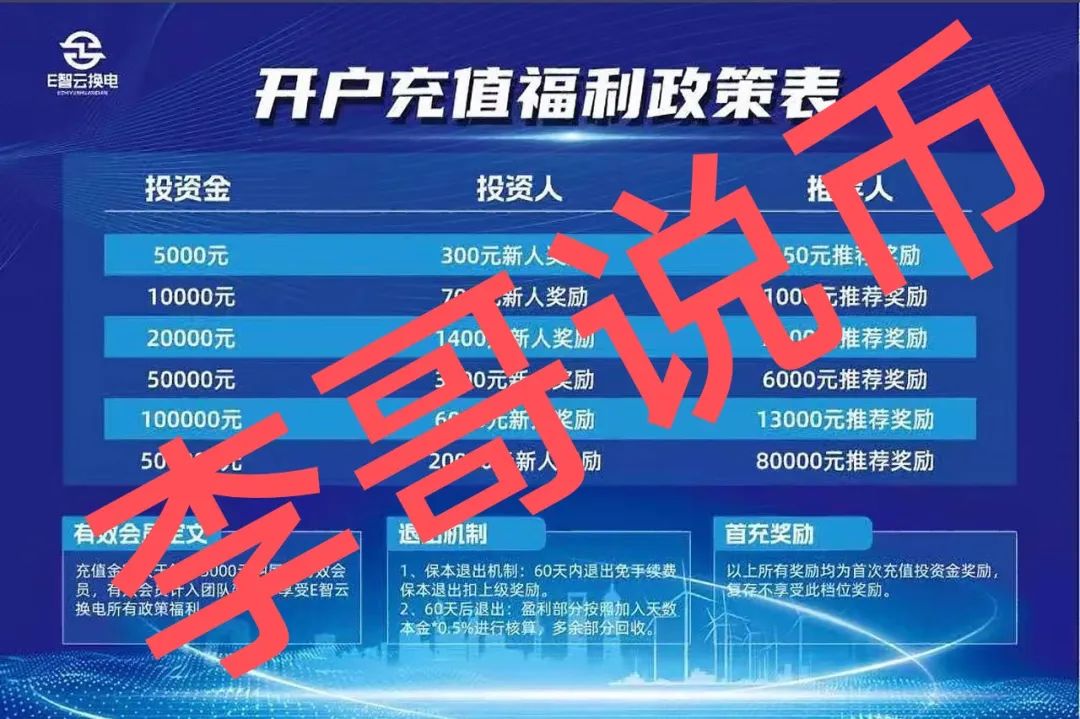 E智云换电？能玩么？单柜年收益13.8W缺乏依据？