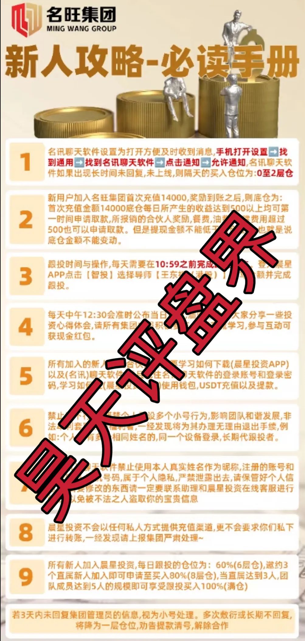 名旺集团（晨星投资）股票跟单类资金盘骗局，部分会员被单割，高度预警，即将崩盘跑路！