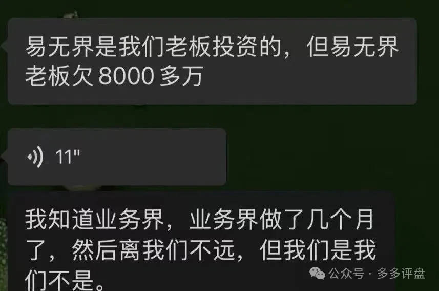【易无界】抢单互助资金盘骗局，董事长张志良欠外债8000万，圈钱3个亿，泡沫太大，随时崩盘跑路！插图5