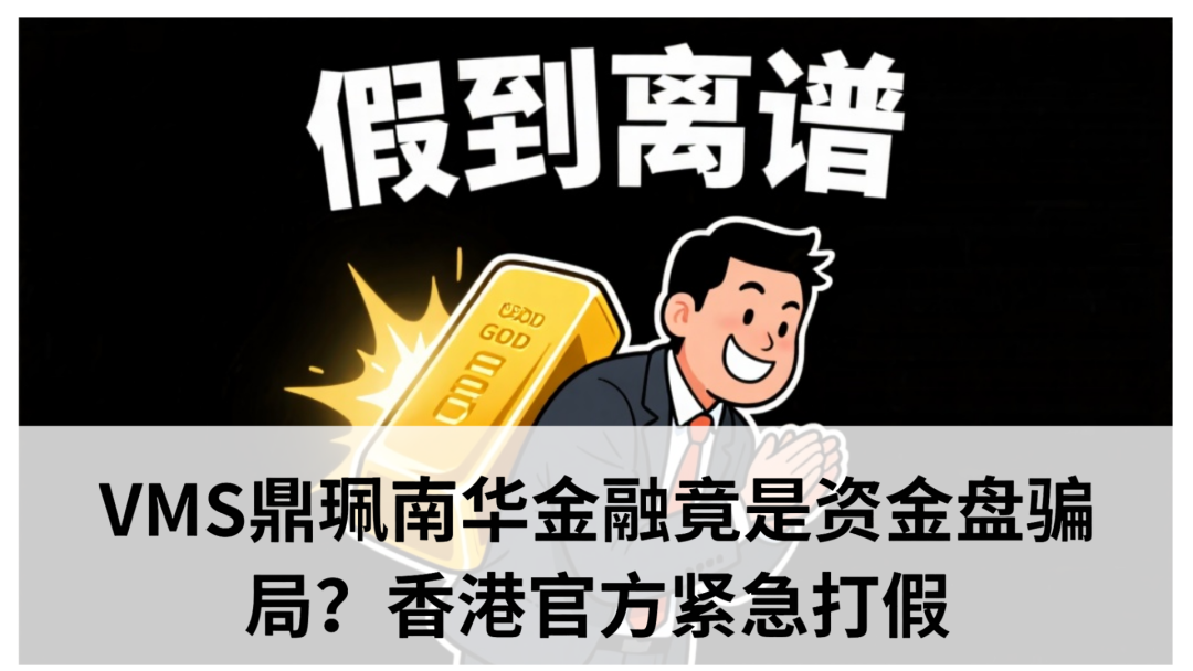 VMS鼎珮南华金融竟是资金盘骗局？香港官方紧急打假​
