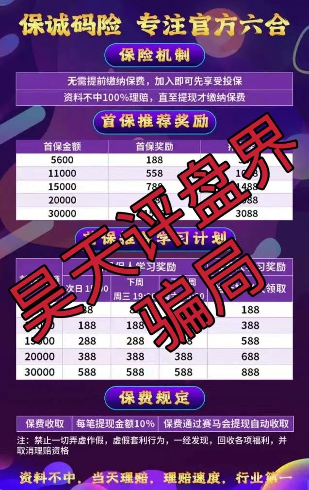 保诚码险HKJC彩票跟单类资金盘骗局，已经开始单割，高度预警，即将崩盘跑路！插图3