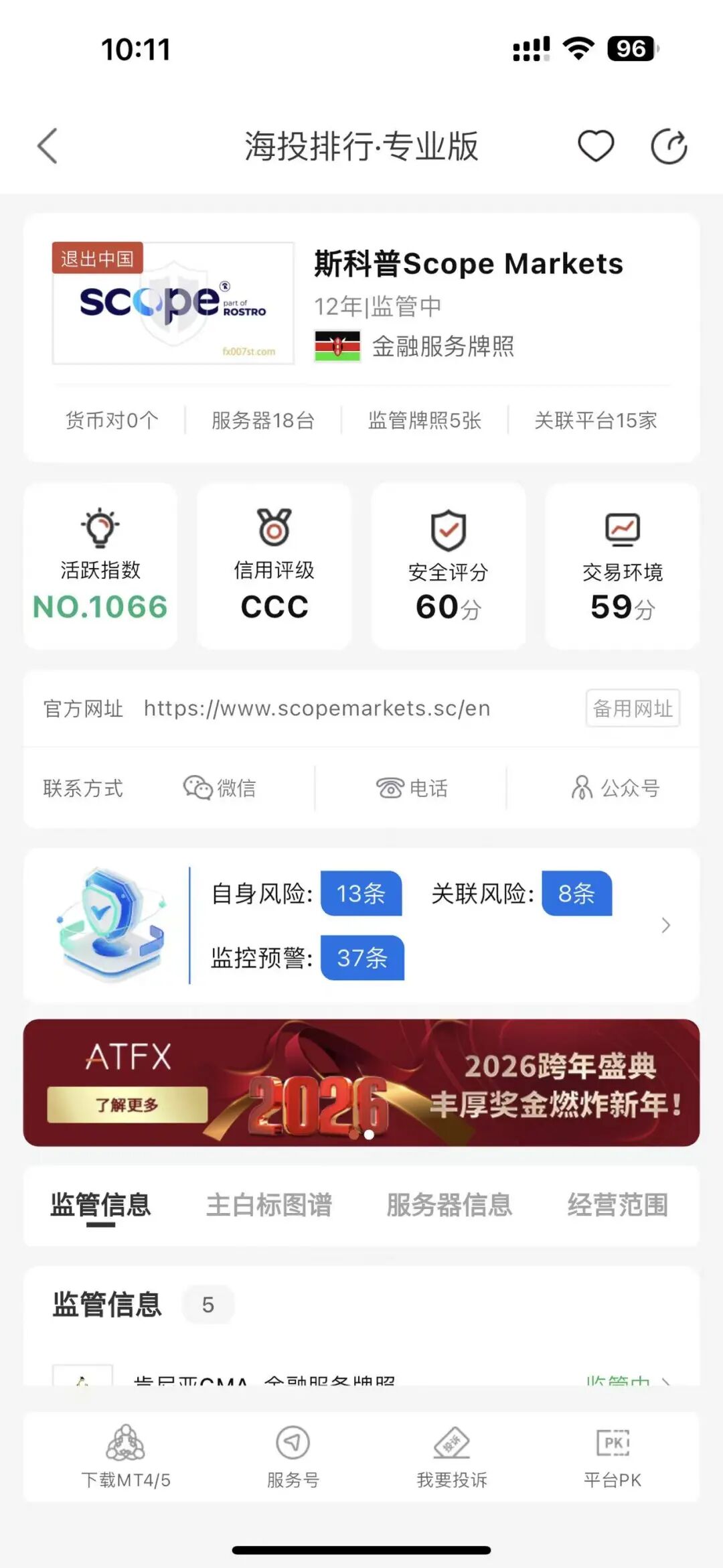 Scope Markets外汇平台被指“滥用福利”清零用户账户,11万美元未给!账户封禁!插图5 Scope Markets外汇平台被指“滥用福利”清零用户账户,11万美元未给!账户封禁!插图5