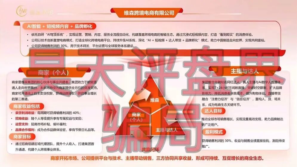 维森跨境电商有限公司（维森集团）又一个冒充跨境电商的分红类资金盘骗局，远离！—昊天评盘界插图1