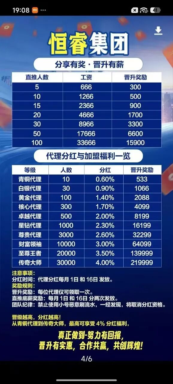 警惕“恒睿集团”骗局：一场披着“高薪推广”外衣的资金盘陷阱