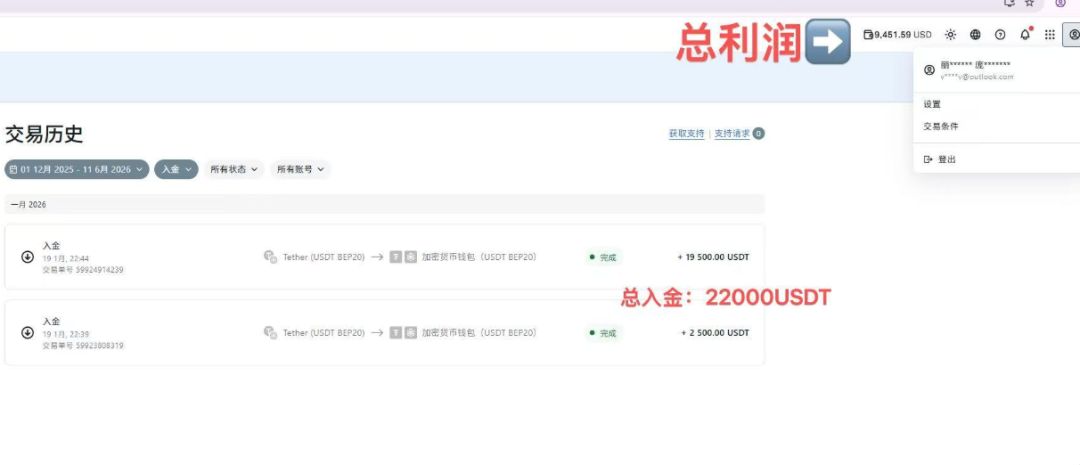 老"平台"也设卡?用户配合提交全套资料,9451 USDT盈利迟迟不能出金插图1 老"平台"也设卡?用户配合提交全套资料,9451 USDT盈利迟迟不能出金插图1