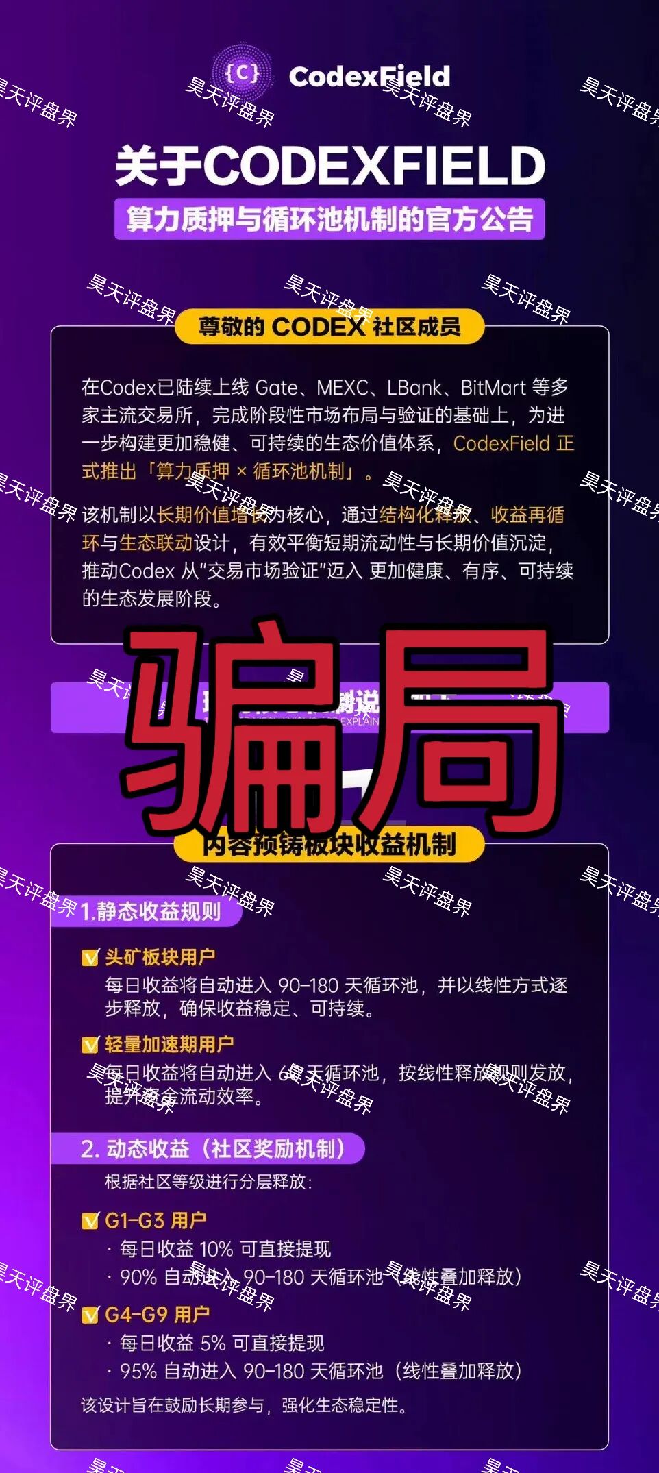 【曝光】赶紧远离!这8个项目都是诈骗,要收割跑路了,别再被骗了!—昊天评盘界插图1 【曝光】赶紧远离!这8个项目都是诈骗,要收割跑路了,别再被骗了!—昊天评盘界插图1