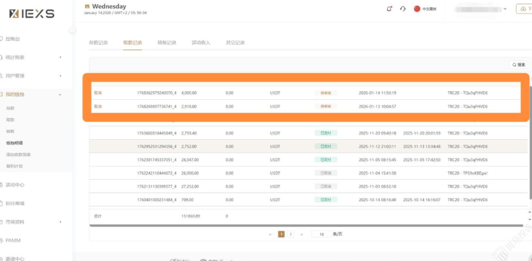 6918美金出金被拒！用户表示手工交易，投诉盈十证券外汇平台以“违规”不给出金！