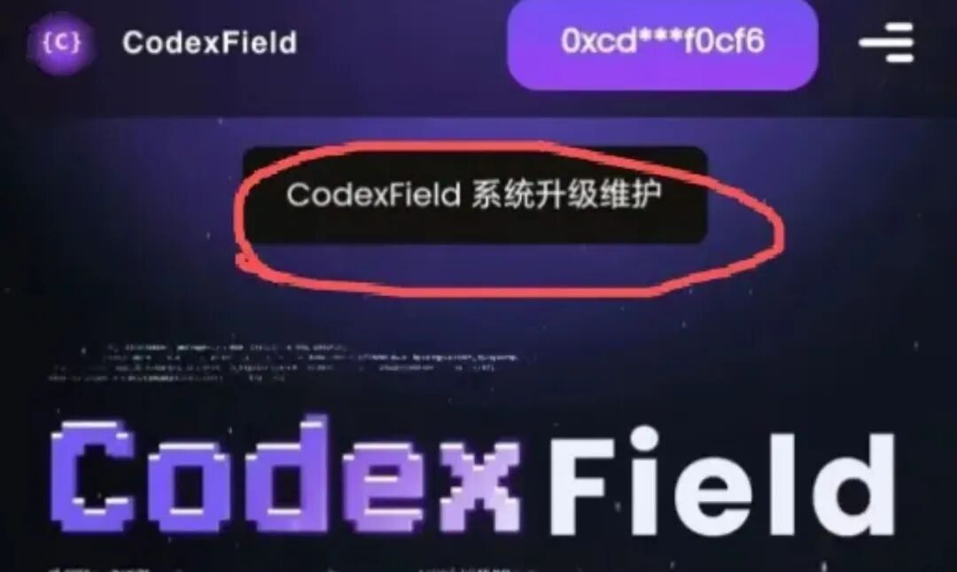 彻底崩盘！Codexfield暂停提现 + 强制锁仓，评论区都在骂，这场暴富梦该醒了