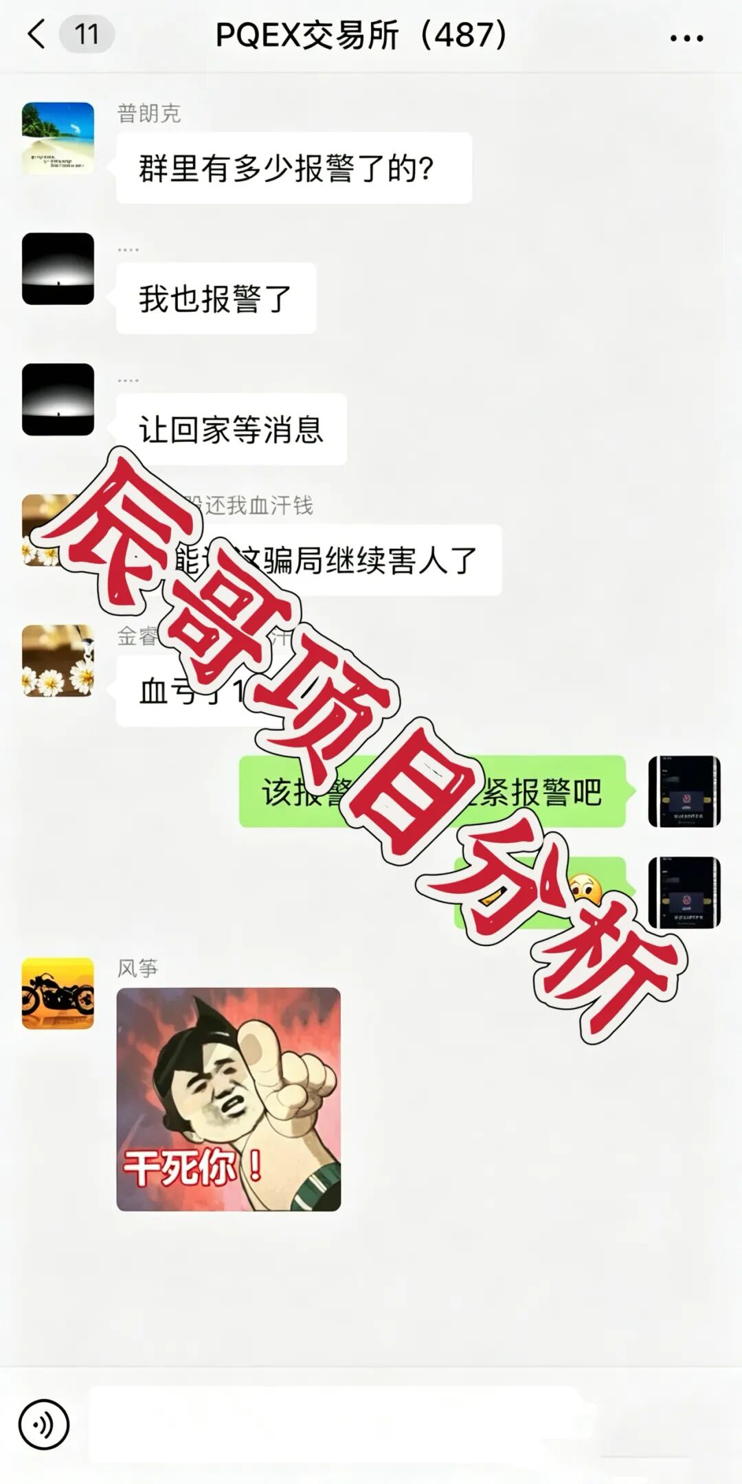 金睿控股PQEX交易所割完又割，操盘手疯狂单割会员崩盘在即