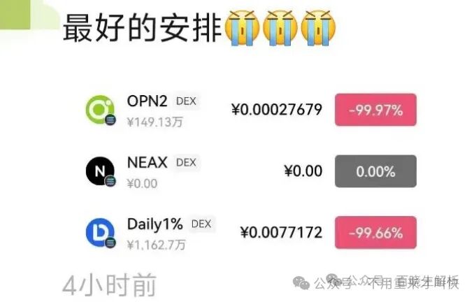 累计圈钱过亿，爬墙模式集体关网，Daily1%暴跌99%，DOPN2、Neax，优米均为同一操盘手，用户维权中插图2
