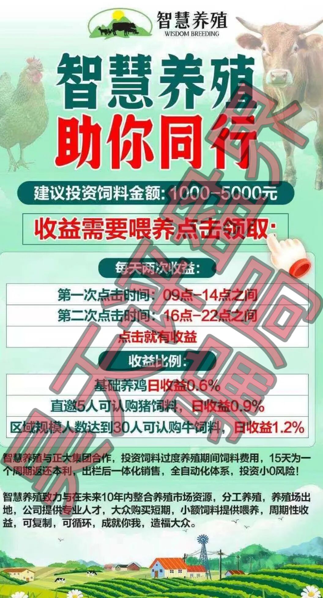 智慧养殖又一个分红类资金盘骗局，日收益高达1.2%，多地发布预警，远离插图1
