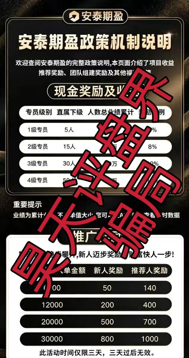 科普解读:如何识别安泰期盈期货带单类资金盘风险插图2 科普解读:如何识别安泰期盈期货带单类资金盘风险插图2